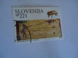 SLOVENIA USED  STAMPS  INSECTS BEES - Abeilles