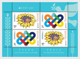 Romania.2023.Europa CEPT.Peace – The Highest Value Of Humanity.s/s (1) ** . - Unused Stamps