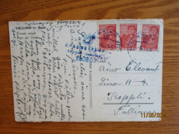 USSR RUSSIA ESTONIA 1945 TOILA TO TALLINN MILITARY CENSOR POSTCARD - Covers & Documents