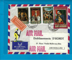 Burundi Omslag Bujumbura Naar Bruxelles (België) 14/08/1981 UNG - Storia Postale