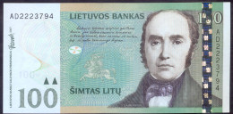 Lithuania 100 Litu 2007 AUNC P -70 < AD > - Lituanie