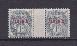 ALGERIE 1924 TIMBRE N°2 NEUF** PAIRE AVEC INTERVALLE - Neufs