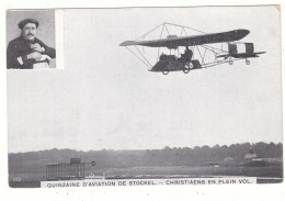 Christiaens - Carte Postale - Quinzaine D'aviation De Stockel - Christiaens En Plein Vol - Musea