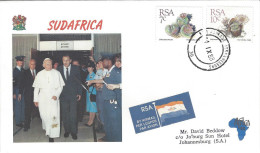 Envellope Voyage Du Pape Jean Paul II AFRIQUE DU SUD - FDC