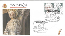 Envellope Voyage Du Pape Jean Paul II ESPAGNE N° 2637 Y & T - FDC