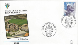 Envellope Voyage Du Pape Jean Paul II ESPAGNE N° 2300 Y & T - FDC