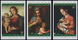 476/78**ND/OG(BL49) - Noël / Kerstmis / Weihnachten / Christmas - BURUNDI - Cuadros