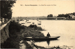 CPA Saint-Mammes La Seine En Amont Du Pont FRANCE (1300966) - Saint Mammes