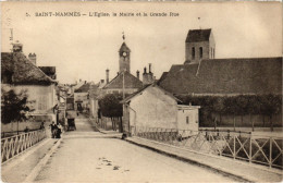 CPA Saint-Mammes L'Eglise, La Mairie Et La Grande Rue FRANCE (1300983) - Saint Mammes