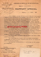 48-FLORAC-RARE LETTRE CHEMINS FER DEPARTEMENTAUX LOZERE-M. DURAND INSPECTEUR-COUPS DE FEU 1944-SAINT PRIVAT-LE CHEYLARD - Transportmiddelen