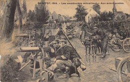 BELGIQUE - SEMPST - Les Carabiniers Mitraillent - Aux Avant Postes - Carte Postale Ancienne - Altri & Non Classificati