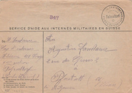 WW2 - Suisse - Camp Militaire D'internement De Fehraltorf  - Censure Suisse + Censure Allemande - Sellados