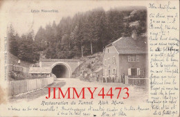 CPA - Urbès Wesserling En 1902 - Restauration Du Tunnel. Alph Mura ( Bien Animée Canton De Cernay 68 Haut Rhin ) - Cernay