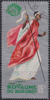 1965 Burundi, Mi:BI 188, Sn:BI 93a, Yt:BI 159, Burundi-Tänzer, Weltausstellung, New York - Usati