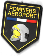 Ecusson Tissu SSLIA POMPIERS AEROPORT DE FRANCE - Bomberos