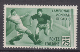 Italy Kingdom 1934 Calcio Sassone#358 Mi#480 Mint Hinged - Mint/hinged