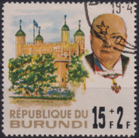 1967 Burundi, Mi:BI 316, Sn:BI B29, Yt:BI 215, Churchill Und Tower Of London - Gebraucht