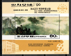 Korea North 1990 Corea / Philatelic Exhibition Italia MNH Exposición Filatélica Philatelieausstellung / Mb12  10-28 - Esposizioni Filateliche