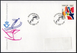 NORWAY HAMAR 1994 - OLYMPIC WINTER GAMES LILLEHAMMER '94 - SPEED SKATING - MAILED COVER - G - Invierno 1994: Lillehammer