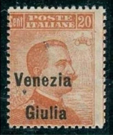 ● Italia REGNO ֍ VENEZIA GIULIA 1918 / 19 ● N. 23 Nuovo ** ● Cat. 40 € ● N. 879 ● - Venezia Giulia