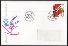 NORWAY FAVANG 1994 - OLYMPIC WINTER GAMES LILLEHAMMER '94 - SKI SLALOM - MAILED COVER - G - Invierno 1994: Lillehammer
