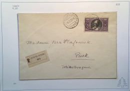 Sa.31 1933 2,75L (Sa.380€) 1939 Lettera>Pesek CZ  (Vatican Vaticano Cover Lettre Italy Italia - Storia Postale