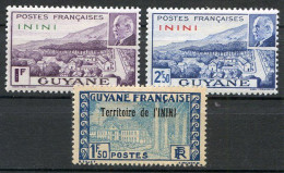 Réf 58-CL2 < ININI < Yvert N° 21 + 51 Et 52 * Neuf Ch. * MH - Pétain - Neufs