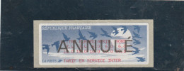 Vignette Oiseaux De Jubert - Tarif En Service Inter - Lettre Europe Afrique Nord - ANNULE - 1990 « Oiseaux De Jubert »