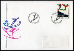 NORWAY LILLEHAMMER 1994 - OLYMPIC WINTER GAMES LILLEHAMMER '94 - SKI JUMPING - MAILED COVER - G - Invierno 1994: Lillehammer