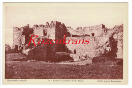 Syria Syrie Syrien CPA RARE Ruines Du Chateau D'Ibni Ma'an Old Postcard Carte Postale - Syria