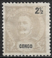 Portuguese Congo – 1898 King Carlos 2 1/2 Réis Mint Stamp - Portugees Congo