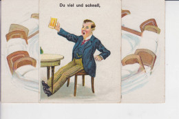 CPA Système Bière Beer Voir Scans Alcool En 3 Parties Distinctes - Dreh- Und Zugkarten