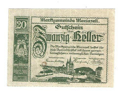 **notgeld   Austria  Mariazell 20 Heller  590/2b1  Cat Val 4,00 Euro - Autriche