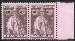 Portuguese Congo – 1914 Ceres Type 40 Centavos Mint Broken Die Stamp - Congo Portoghese