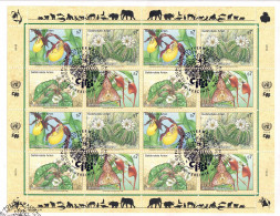 UNO Wien 1996 - Gefährdete Arten (IV) Flora,  Nr. 205 - 208 ZD-Bogen, Gestempelt / Used - Oblitérés