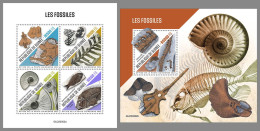 GUINEA REP. 2022 MNH Fossils Fossilien Fossiles M/S+S/S - OFFICIAL ISSUE - DHQ2319 - Fossili