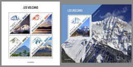 GUINEA REP. 2022 MNH Volcanoes Vulkane Volcans M/S+S/S - OFFICIAL ISSUE - DHQ2319 - Volcanes