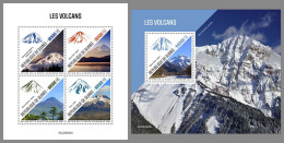 GUINEA REP. 2022 MNH Volcanoes Vulkane Volcans M/S+S/S - OFFICIAL ISSUE - DHQ2319 - Volcans