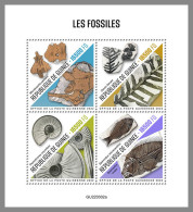 GUINEA REP. 2022 MNH Fossils Fossilien Fossiles M/S - IMPERFORATED - DHQ2319 - Fossili