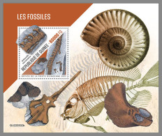 GUINEA REP. 2022 MNH Fossils Fossilien Fossiles S/S - IMPERFORATED - DHQ2319 - Fossili