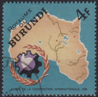 1965 Burundi,Mi:BI 194A, Sn:BI 135, Yt:BI 162, Africa And UN , Jahr Der Internationalen Zusammenarbeit - Gebruikt