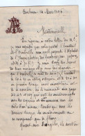 VP22.020 - Noblesse - TOULOUSE 1896 - LAS - Autographe De  Mr Auguste FOIRAC ? FOIZAC ? - Autres & Non Classés