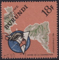 1965 Burundi Mi:BI 197A, Sn:BI 138, Yt:BI 165, Das Emblem Amerikas, Jahr Der Internationalen Zusammenarbeit - Usati