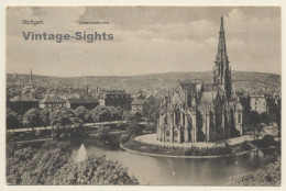 Delcampe - Stuttgart / Germany: Johanneskirche - Feuersee (Vintage PC 1906) - Stuttgart