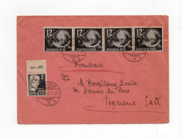 !!! LETTRE DU SECTEUR AMERICAIN DE BERLIN DE 1950 POUR LA FRANCE - Briefe U. Dokumente