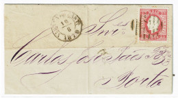 Portugal, 1877, # 40 Dent. 12 3/4, Para O Porto - Storia Postale