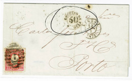 Portugal, 1871, # 36 Para O Porto - Briefe U. Dokumente