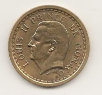 -- MONACO 2 FRANCS / LOUIS II PRINCE DE MONACO / - 1922-1949 Louis II