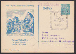 Halle "Erste Bezirks-Briefmarken-Ausstellung Junger Philatelisten" 1956 Burg Giebigenstein, DDR  PP4/22, Auslands-Ds - Postales Privados - Usados