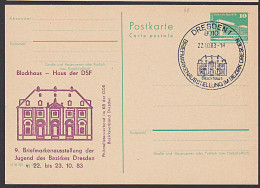 Dresden Blockhaus Haus Der DSF (Deutsch-Sowjetische-Freundschaft) 1983 Als C-GA Der DDR - Private Postcards - Used